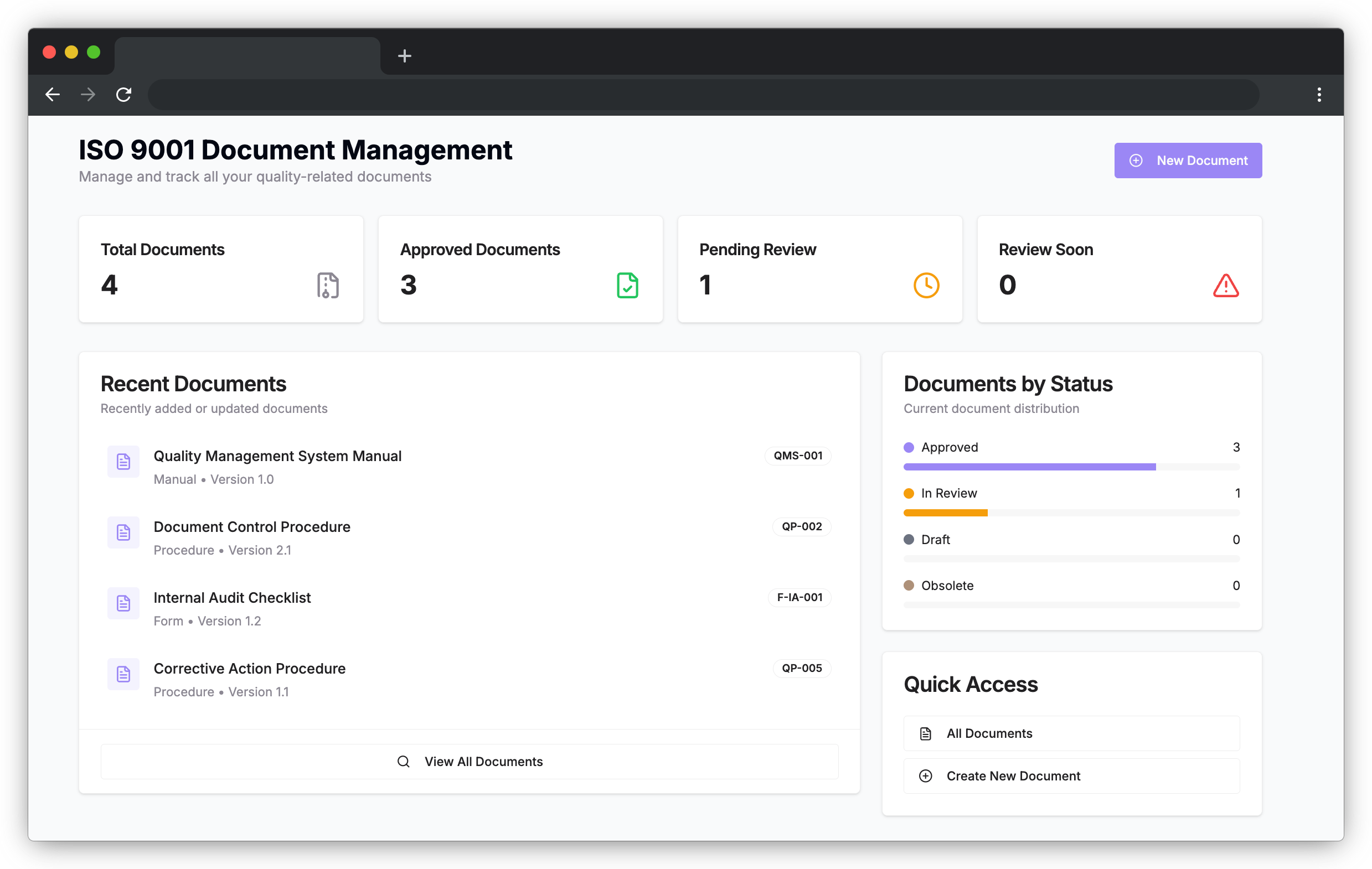 ISO 9001 Document Management
